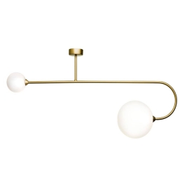 Φωτιστικό Οροφής - Πλαφονιέρα 01347 2xG9 100x50cm Oxidized Gold Luma