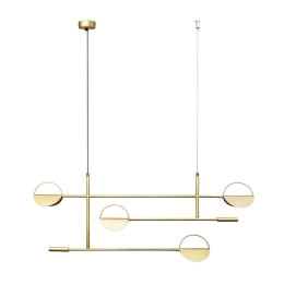 Φωτιστικό Οροφής - Ράγα 01348 G9 110x40cm Gold Luma