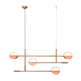 Φωτιστικό Οροφής - Ράγα 01348 G9 110x40cm Copper Luma