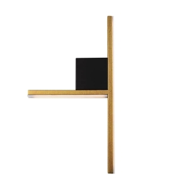 Φωτιστικό Τοίχου 01357-17 12W LED 3000K 960Lm 28x50cm Oxidized Gold Luma