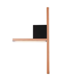 Φωτιστικό Τοίχου 01357-17 12W LED 3000K 960Lm 28x50cm Copper Luma