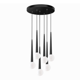Φωτιστικό Οροφής Κρεμαστό 100-01392-13 G9 40cm Black Luma