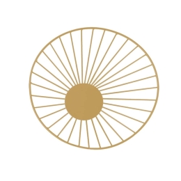 Φωτιστικό Τοίχου 01358-17 5W LED 3000K 400Lm 28x50cm Gold Luma