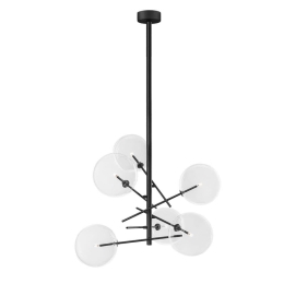 Φωτιστικό Οροφής Κρεμαστό 01360 6xG4 60x70cm Black Luma