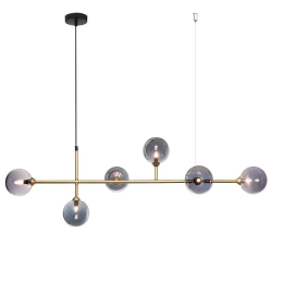 Φωτιστικό Οροφής - Ράγα 01364 6xG9 115x32cm Gold Luma