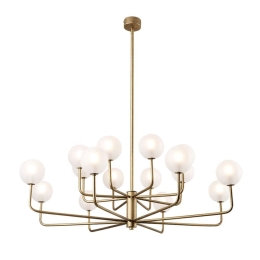 Φωτιστικό Οροφής Κρεμαστό 01366 16xG9 90x80cm Oxidized Gold Luma