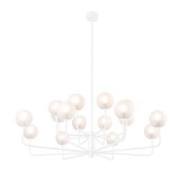 Φωτιστικό Οροφής Κρεμαστό 01366 16xG9 90x80cm White Luma