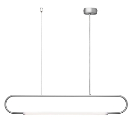 Φωτιστικό Οροφής - Ράγα 01368 7W LED 3000K 560Lm 95x15cm Silver Luma