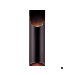 Φωτιστικό Τοίχου 100-01372-18 2xG9 17x60cm Black Luma