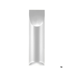 Φωτιστικό Τοίχου 100-01372-18 2xG9 17x60cm Silver Luma