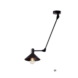 Φωτιστικό Οροφής 100-01374-20 E27 20x70+cm Black Luma