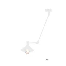 Φωτιστικό Οροφής 100-01374-20 E27 20x70+cm White Luma