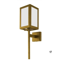 Φωτιστικό Τοίχου 01375-17 E27 13x50cm Oxidized Gold Luma
