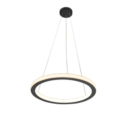 Φωτιστικό Οροφής Κρεμαστό 01381-03 32W LED 3000K 2550Lm D40cm Black Luma