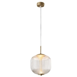 Φωτιστικό Οροφής Κρεμαστό 01385-04 5W LED 3000K 400Lm 20x30cm Oxidized Gold Luma