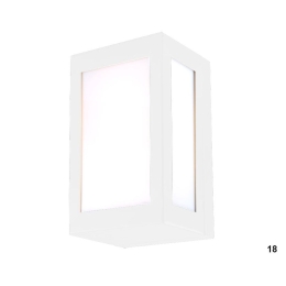Φωτιστικό Τοίχου 01394-18 15x30cm E27 White Luma