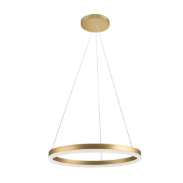 Φωτιστικό Οροφής Κρεμαστό 01400-03 15W LED3000K 1200Lm D40cm Gold Luma