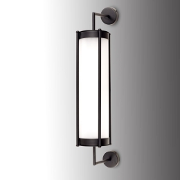 Φωτιστικό Τοίχου 01484 5W LED 3000K 400Lm 16,5x70cm Black Luma