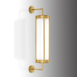 Φωτιστικό Τοίχου 01484 5W LED 3000K 400Lm 16,5x70cm Gold Luma