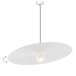 Φωτιστικό Οροφής Κρεμαστό 01477.04.2 G9 D50cm White Luma