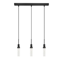 Φωτιστικό Οροφής - Ράγα 01480.07B 3xG9 70cm Black Luma