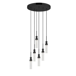 Φωτιστικό Οροφής Κρεμαστό 01480.13 6xG9 D.40cm Black Luma