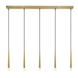 Φωτιστικό Οροφής - Ράγα 01487 5xG9 100cm Oxidized Gold Luma