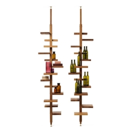 Βιβλιοθήκη Adelaide Wood 55x55x236 MAD29W MADACAW Iroko Mogg Ξύλο