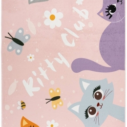 Χαλί Magic Kids 104 Kitty Club Pink-Multi Obsession 160X230cm