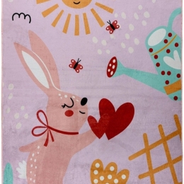 Χαλί Magic Kids 106 Loving Rabbit Pink-Multi Obsession 115X160cm