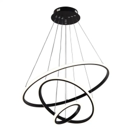 Φωτιστικό Οροφής Κρεμαστό MTN-190051 LED 78W CCT Dimmable Με Χειριστήριο 3000-6000K 4480lm 20,40,60x100cm Black Metanor