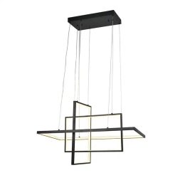 Φωτιστικό Οροφής Κρεμαστό MTN-190391 LED 67W 3000K 5360lm 80x25x25cm Black Metanor