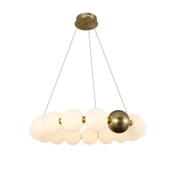 Φωτιστικό Οροφής Κρεμαστό MTN-190661 LED 27W 3000K 2160lm 62cm White-Copper Metanor