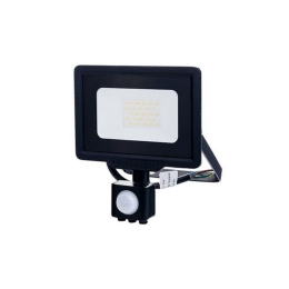 Προβολέας Led MTN-59571 City Με Αισθητήρα PIR SMD Καλώδιο 70cm 20W 2700K 1600lm IP65 14,3x18x5,5cm Black Metanor