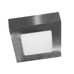 Πάνελ Χωνευτό Niki Led Slim NIKI860SNM 12x12x4cm 8W 6000K Nickel Aca Τετράγωνο