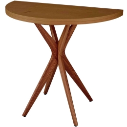 Τραπέζι Επεκτεινόμενο Jubi JUBITEXHROAK Φ90x75cm Oak Mdf,Ξύλο
