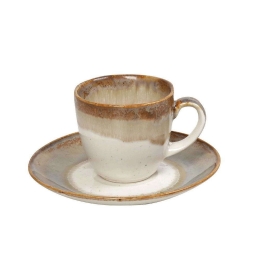 Φλυτζάνι Καφέ Essentials OWQ101K6 90ml Multi-Beige Espiel Κεραμικό