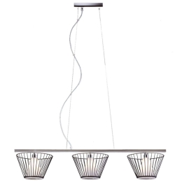 Φωτιστικό Οροφής - Ράγα P014103AB 95x23x139cm 3xG9 40W Nickel-Black Aca