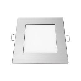 Πάνελ Χωνευτό Plato Led Slim PLATO640SNM 6W 4000K Silver Aca Τετράγωνο