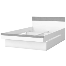 Κρεβάτι Bron (Για Στρώμα 120x200cm) 161271199 126x205x80cm White-Grey Ημίδιπλο