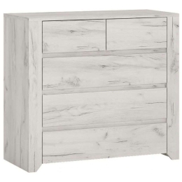 Συρταριέρα Alaska Mini 161321029 84x40,2x76,5cm White