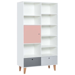 Βιβλιοθήκη Παιδική Concept Plus 161440349 105x45x201,3cm Multi-Pink