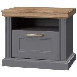 Κομοδίνο Tahoma 1S 162052939 62x43x52cm Anthracite-Oak