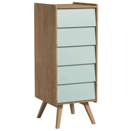 Συρταριέρα Vintage 162078889 50,5x40,5x128cm Natural-Green