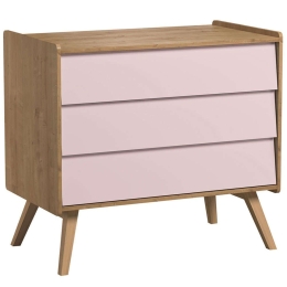 Συρταριέρα 3D Vintage 162080369 100x58,5x90cm Natural-Pink
