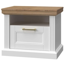 Κομοδίνο Tahoma 1S 162261439 62x43x52cm White-Oak