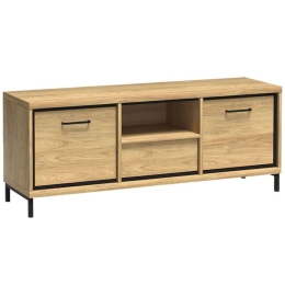 Έπιπλο Τηλεόρασης Mediolan 162286839 139x41x48cm Natural-Black