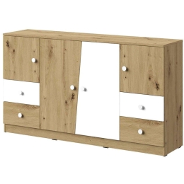 Συρταριέρα Nero 06 162293499 160x40x90cm Natural-White