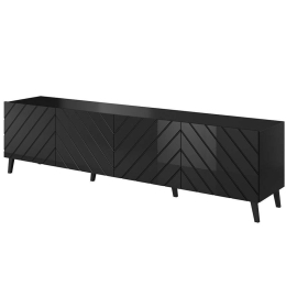 Έπιπλο Τηλεόρασης Abeto Plus 162297439 200x42x52cm Black