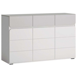 Συρταριέρα Versatile 3D3S 162310309 126x41,6x77cm Light Grey-White